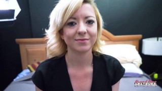 Blonde Cutie Keyton Sucks Dick  Gives Rimjob and Gets Pussy Banged Hard - Keyton free HD porn video