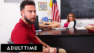 MILF Teacher Annie King Caught Masturbating In Class By Student s Stepdad ADULT TIME - Annie King free HD porn video